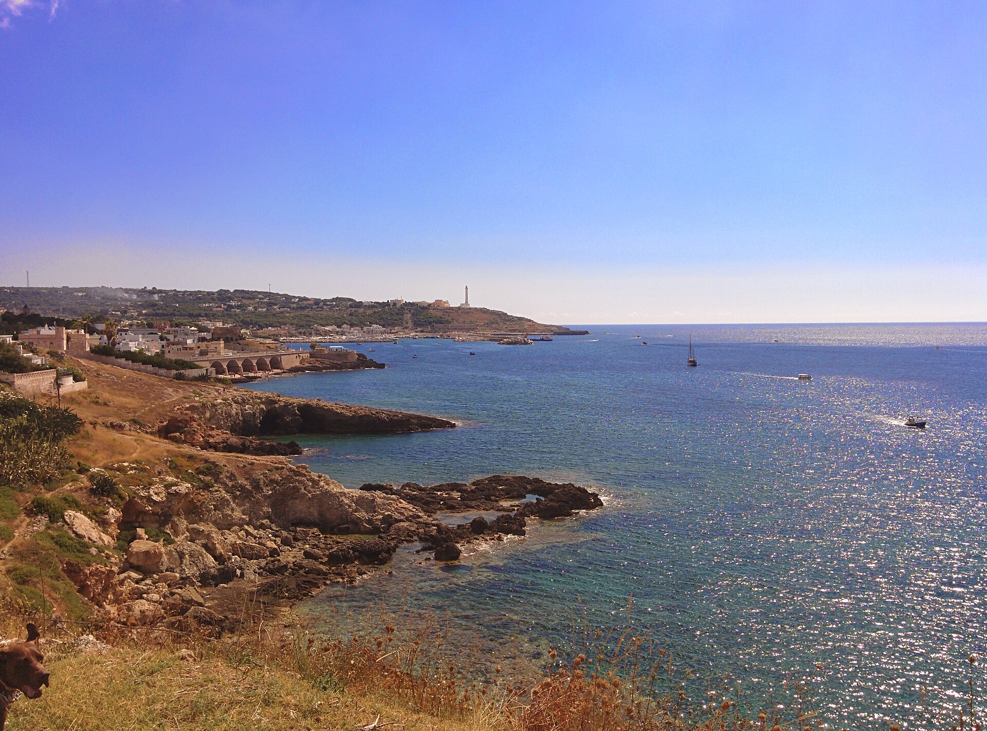 Punta Ristola rocky coast at Santa Maria di Leuca